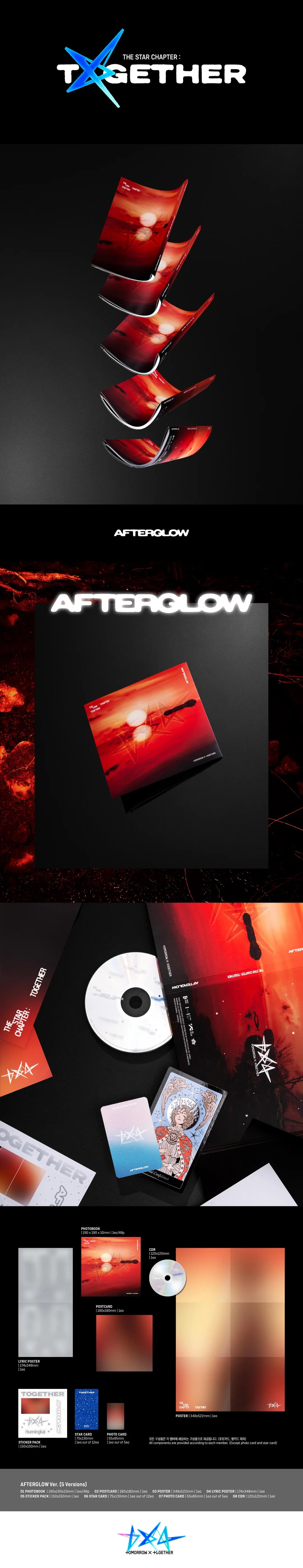 THE STAR CHAPTER : TOGHETER (Afterglow Ver.) - TXT (ALBUM - CD)