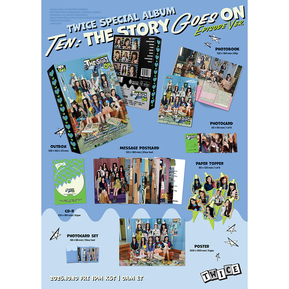 TEN: THE STORY GOES ON - Twice (ALBUM - CD)