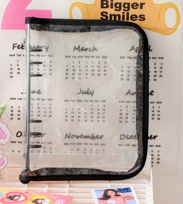 Binder transparente con zipper (80 espacios)