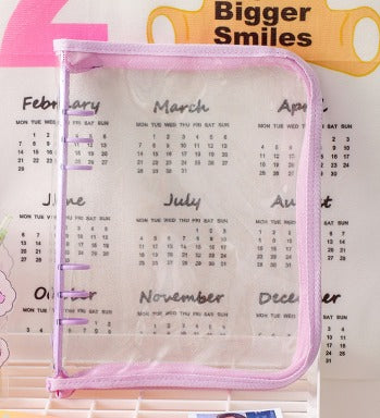 Binder transparente con zipper (80 espacios)