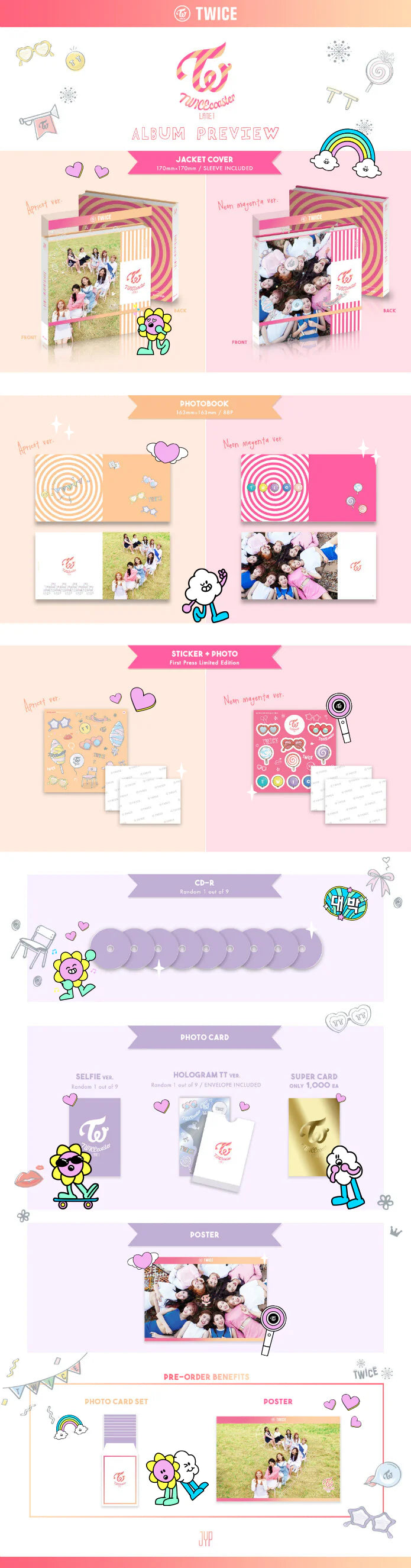 TWICECOASTER : LANE 1 - Twice (ALBUM - CD)