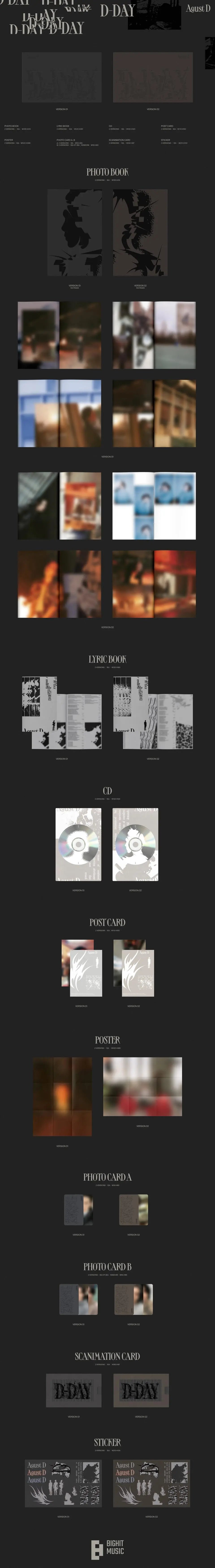 D-DAY - SUGA (BTS) (ALBUM - CD)