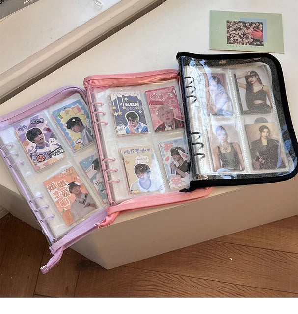 Binder transparente con zipper (80 espacios)