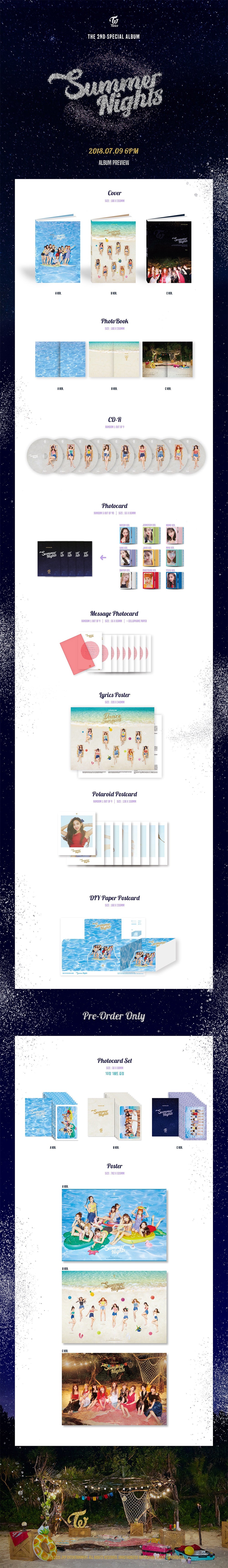 SUMMER NIGHTS - Twice (ALBUM - CD)