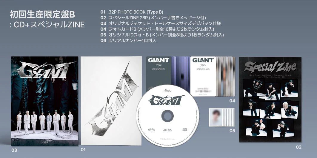 GIANT (zine ver.) - Stray Kids (ALBUM - CD)