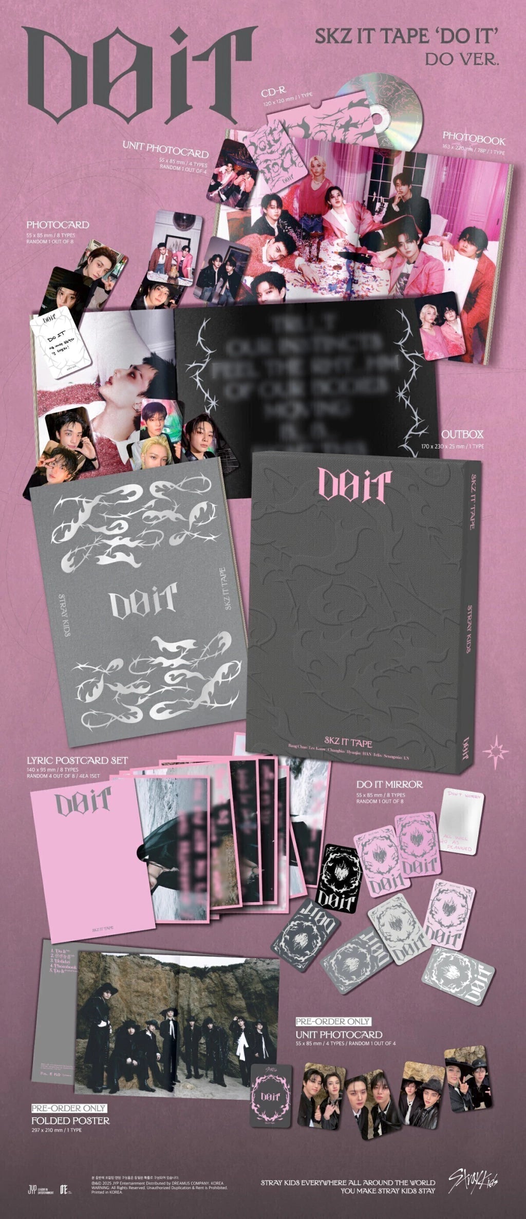 DO IT (Limitado) -Stray Kids (ALBUM - CD)