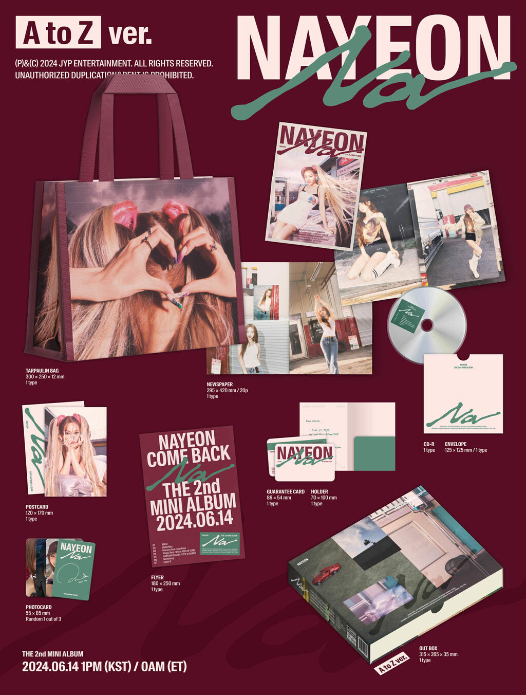 NA Limited edition A to Z ver.- Im Nayeon (Twice) (ALBUM - CD)