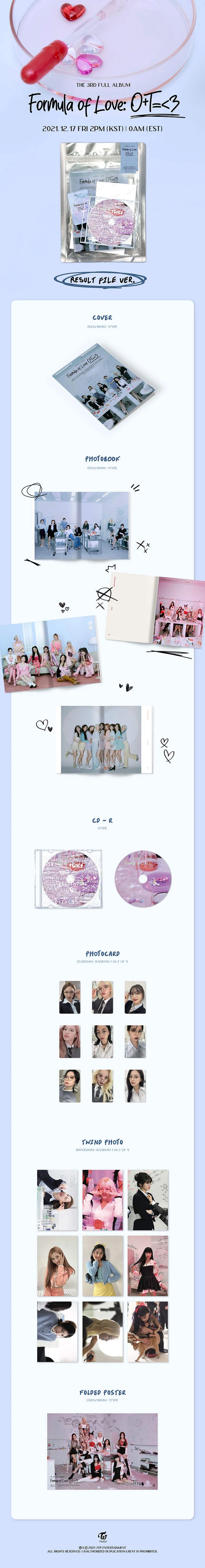 Formula of Love: O+T=<3 (Result file)- Twice (ALBUM - CD)