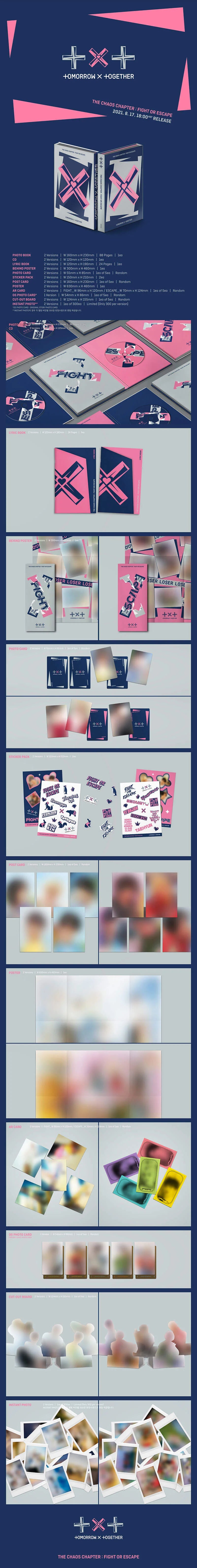 THE CAOS CHAPTER : FIGHT OR ESCAPE - TXT (ALBUM - CD)