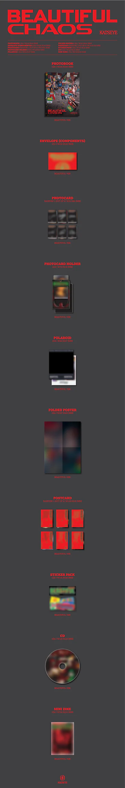 BEAUTIFUL CAOS - Katseye (ALBUM - CD)