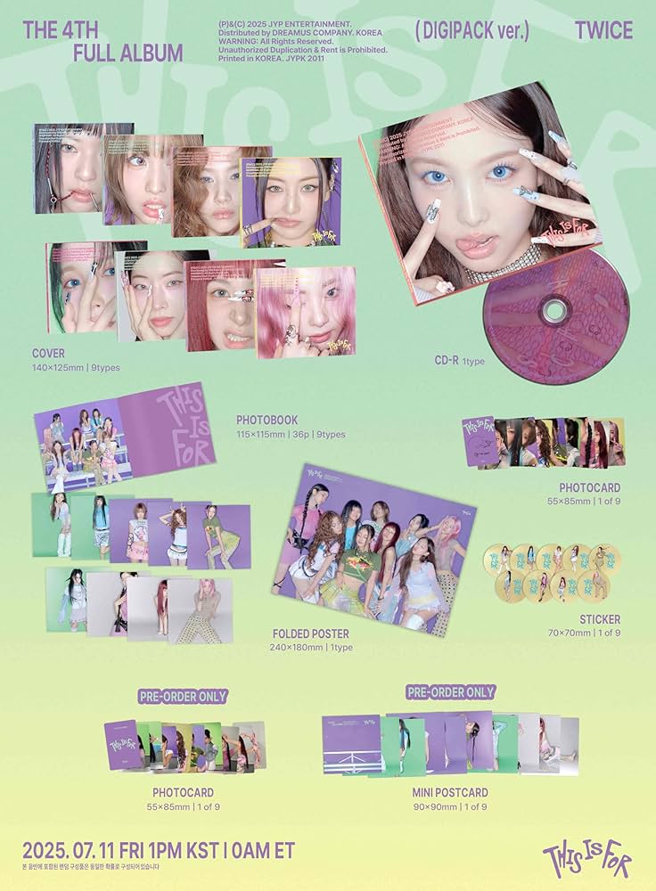 THIS IS FOR (Digipack Ver.) - Twice (ALBUM - CD)