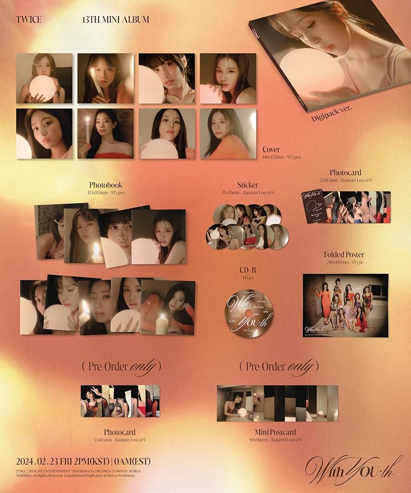 WITH YOU-TH (Digipack Ver.) - Twice (ALBUM - CD)