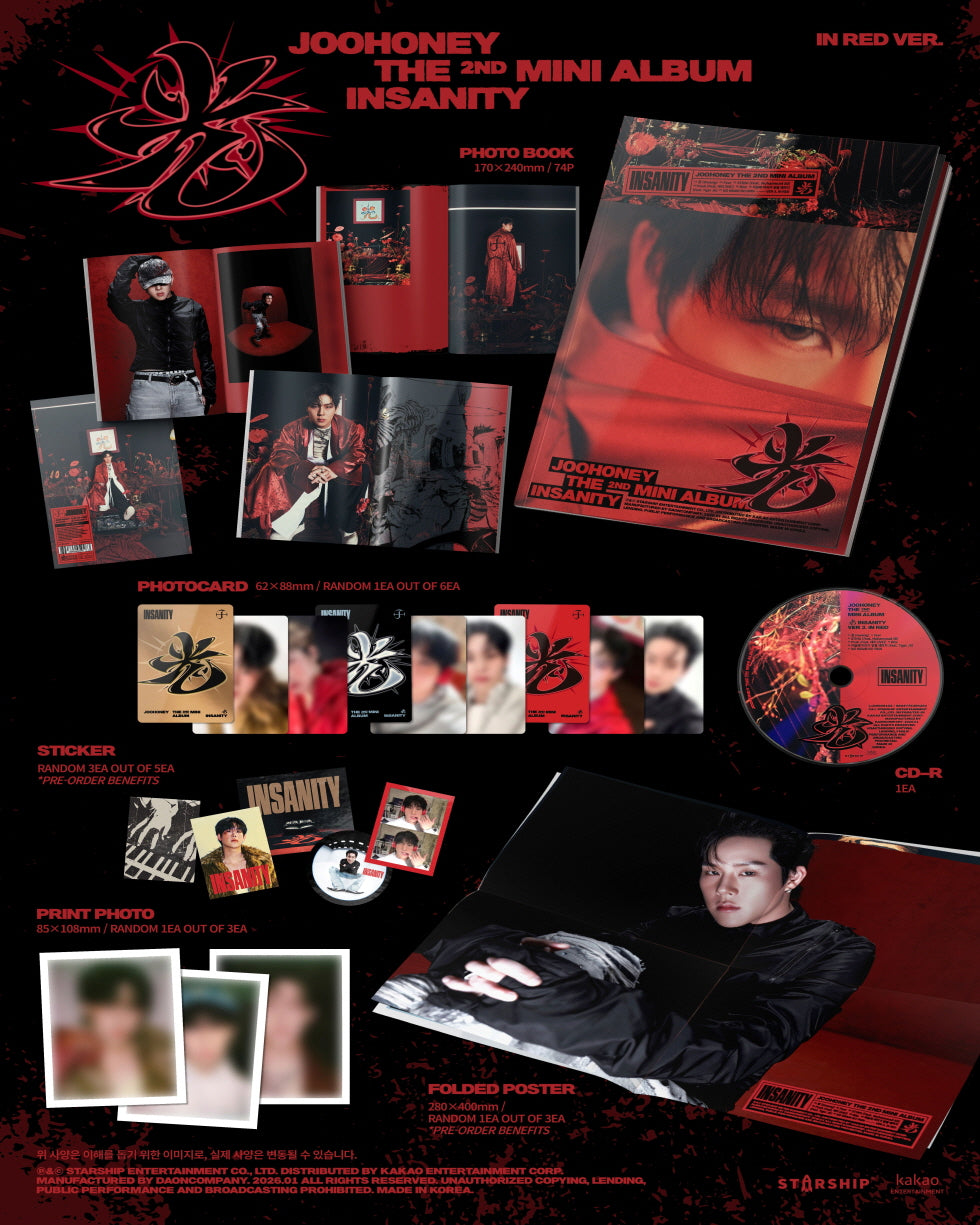 [Preventa] JOOHONEY 2nd Mini Album - 光 (INSANITY) Random