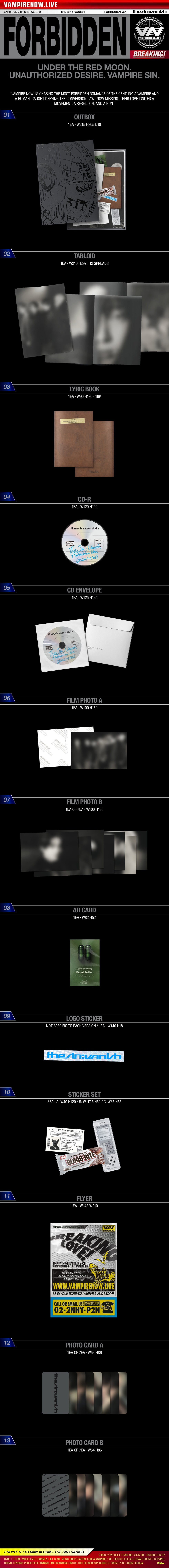 [Preventa] ENHYPEN 7th Mini Album - THE SIN : VANISH CD