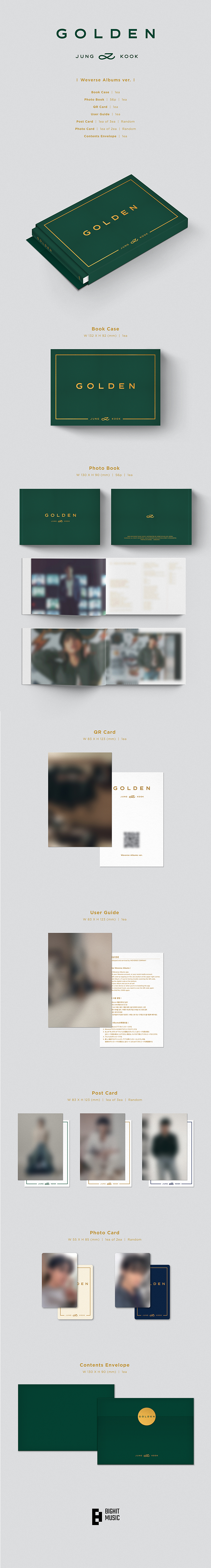GOLDEN (Weverse Ver.) -Jungkook (BTS) (DIGITAL ALBUM)