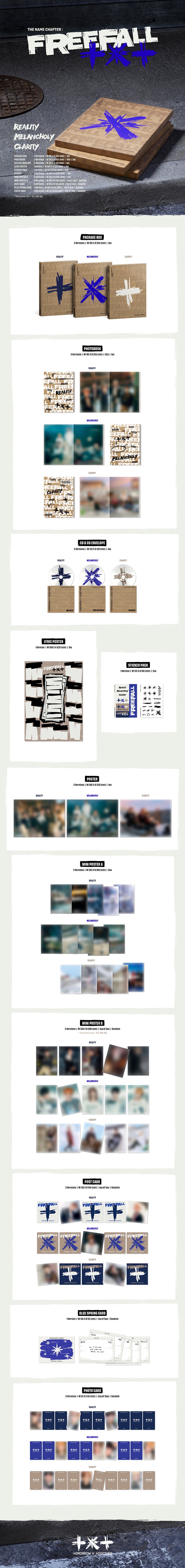 THE NAME CHAPTER : FREEFAL - TXT  (ALBUM - CD)