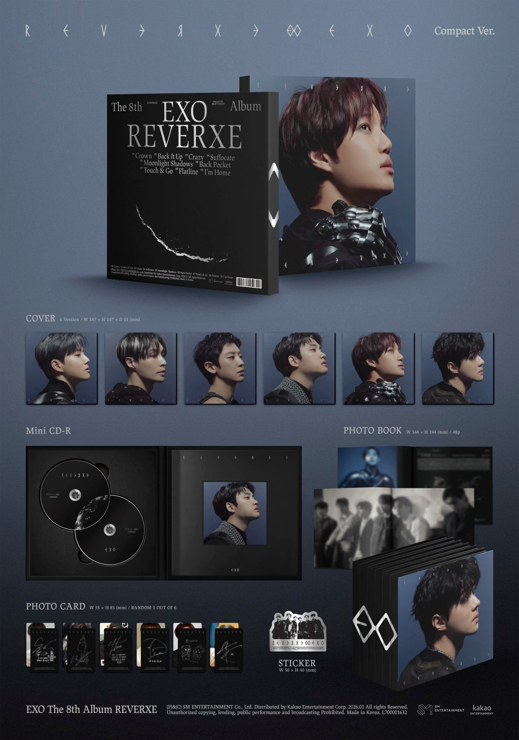 REVERXE (Compact Ver.) - EXO (ALBUM - CD)