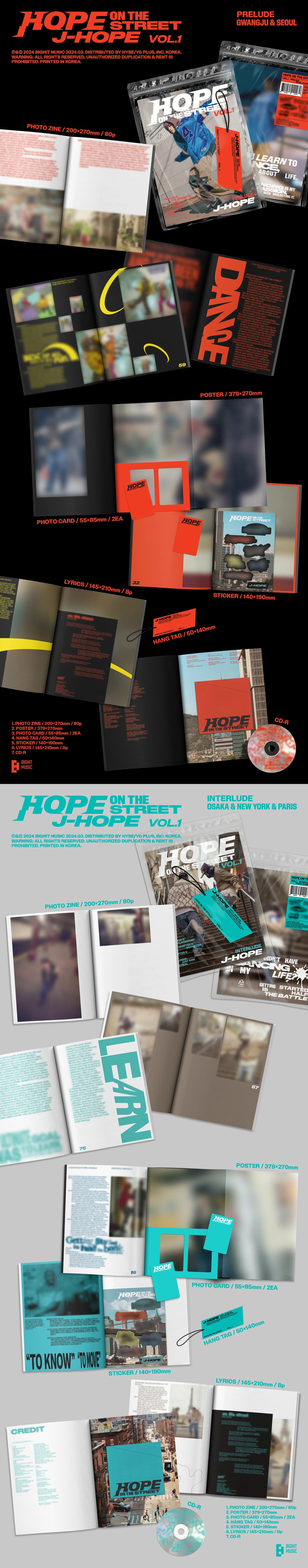 HOPE ON THE STREET - J-HOPE (BTS) (ALBUM - CD)